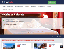 Tablet Screenshot of hotelesencafayate.todowebsalta.com.ar