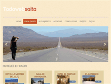 Tablet Screenshot of hotelesencachi.todowebsalta.com.ar